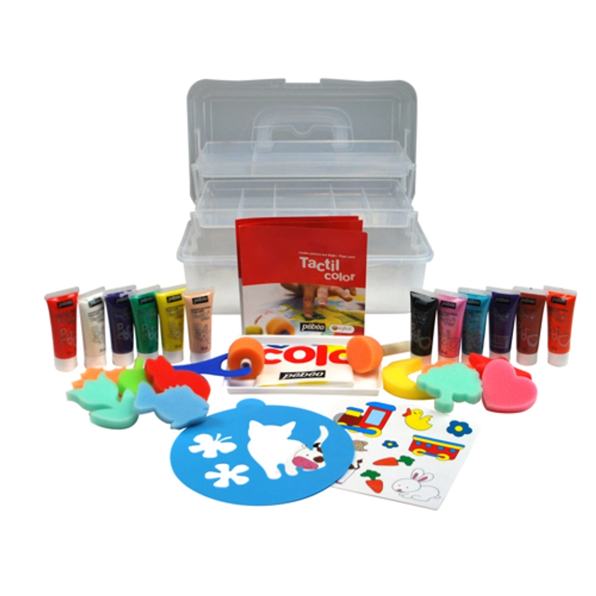 Coffret gouaches aux doigts Oxybul Blanc