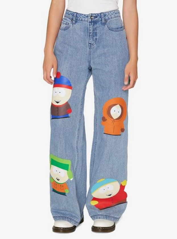 South Park Characters Wide Leg Denim Pants | Hot Topic