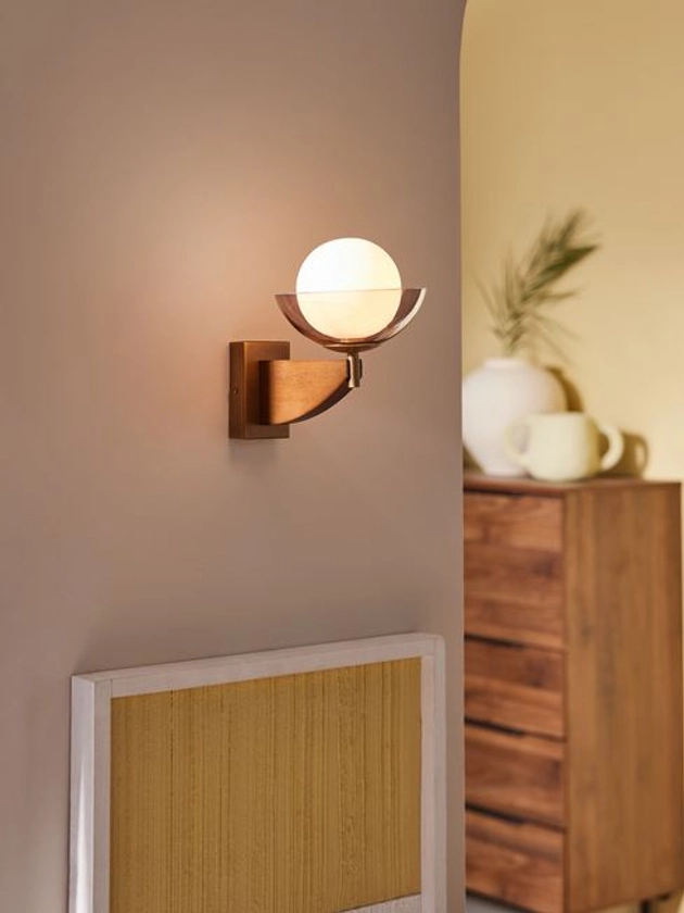 Buy Layla Wall Light in Wood from the Made online shop