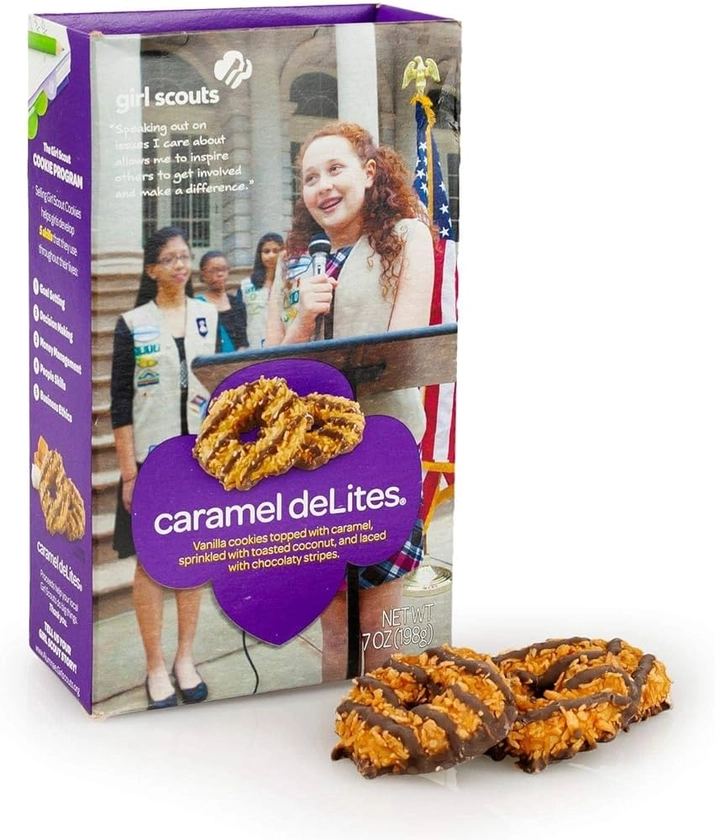 Amazon.com: Girl Scout Caramel DeLites Cookies 7 Ounce Box : Grocery & Gourmet Food