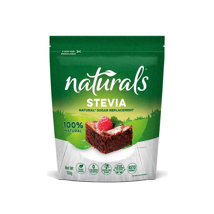 NATURALS STEVIA 100% Natural Zero Calorie Sweetener 150g