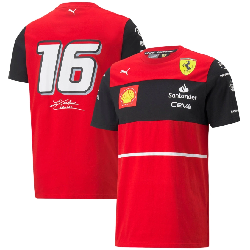 T-shirt Scuderia Ferrari 2022 Team Charles Leclerc