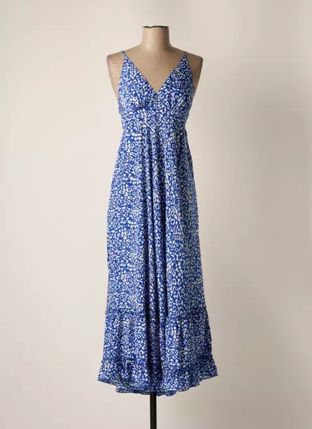 Goa Robes Longues Femme de couleur bleu 2211157-bleu00 - Modz