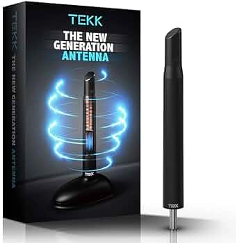 Tekk Short Antenna Compatible with Ford F150 | F250 | F350 | F450 | F550 | Bronco | Designed for Optimized FM/AM Reception | 4.8 Inches