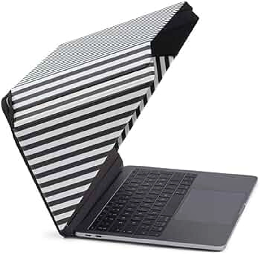 Philbert Design Sun Shade & Privacy Cover/Hood for Laptop 15 inches -16 inches | Glare Reduction | Foldable/Portable | Heat Resistant | Striped