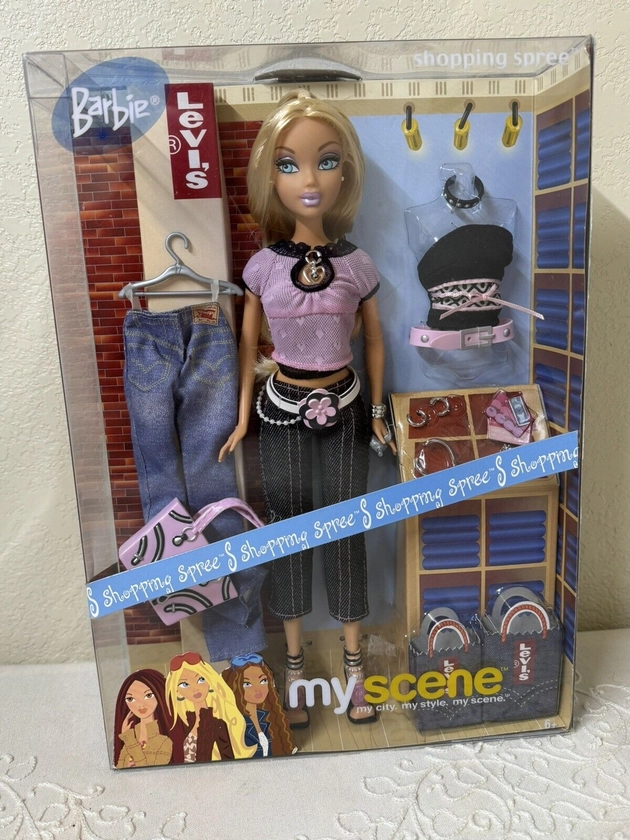2004 Mattel My Scene Shopping Spree Barbie Levis Rare #C1246 - NRFB