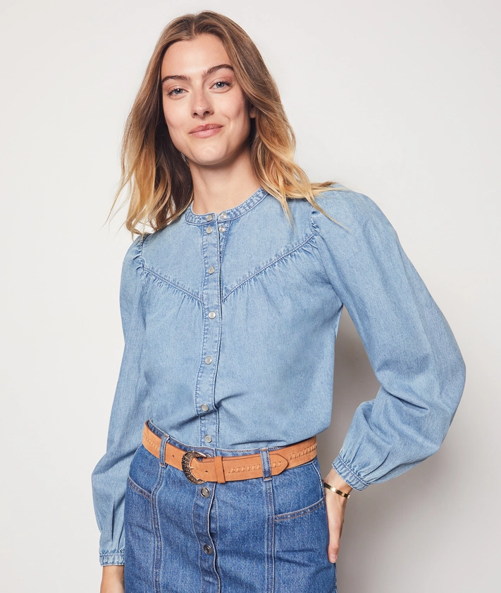 Chemise effet denim COTON - ETAM