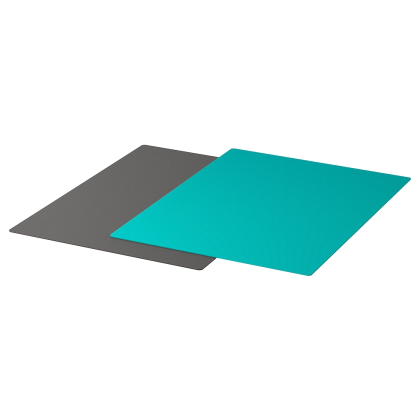 FINFÖRDELA Bendable chopping board - dark grey/dark turquoise 28x36 cm