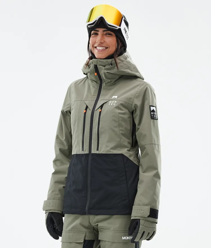 Montec Moss W Veste de Ski Femme Greenish/Black - Vert | Montecwear FR