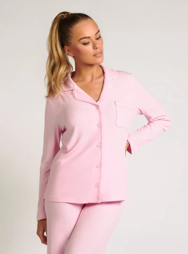 Ribbed Modal Pyjama Top | Boux Avenue