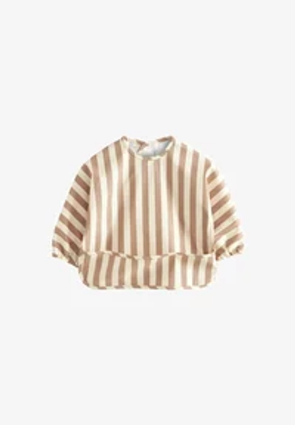 Next WEANING AND FEEDING SLEEVED - Bavoir - neutral stripe/beige - ZALANDO.FR