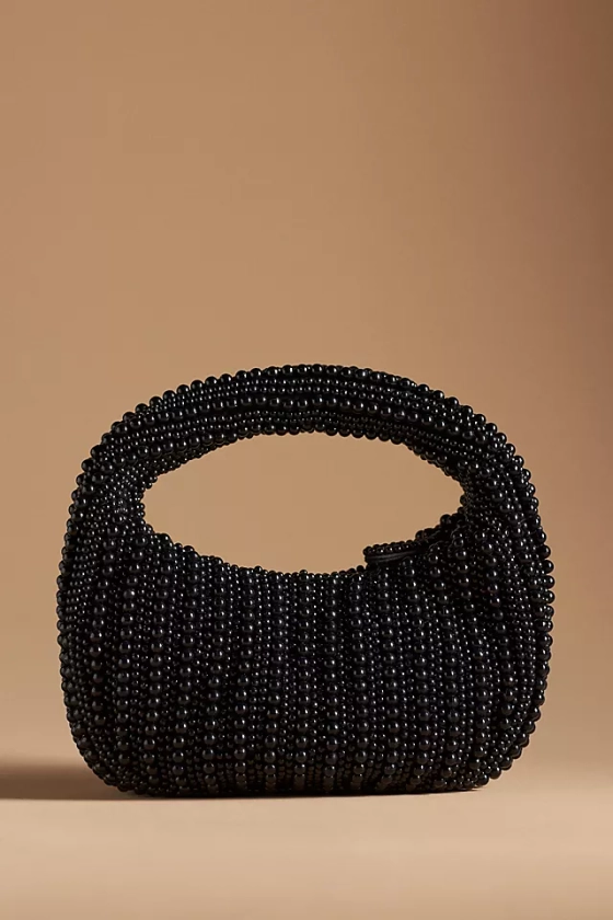 Petit sac à bandoulière orné de perles