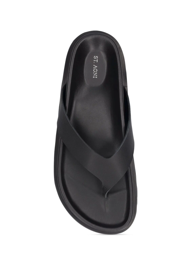 30mm leather thong flat sandals - St. Agni - Women | Luisaviaroma