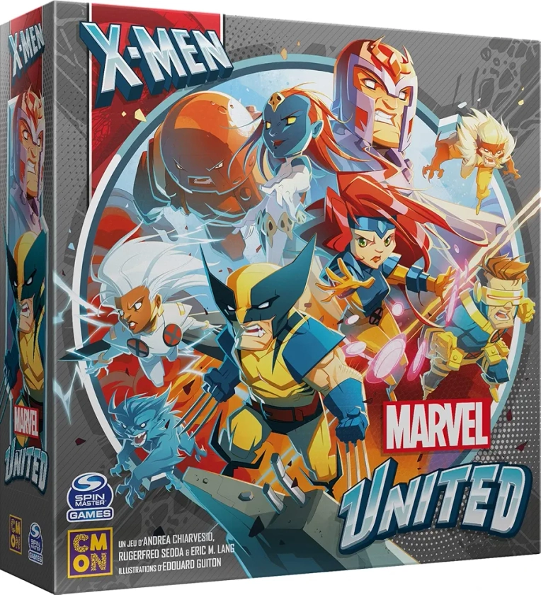 Asmodee- Marvel Jeu de société, CMNMUN11FR, X-Men United