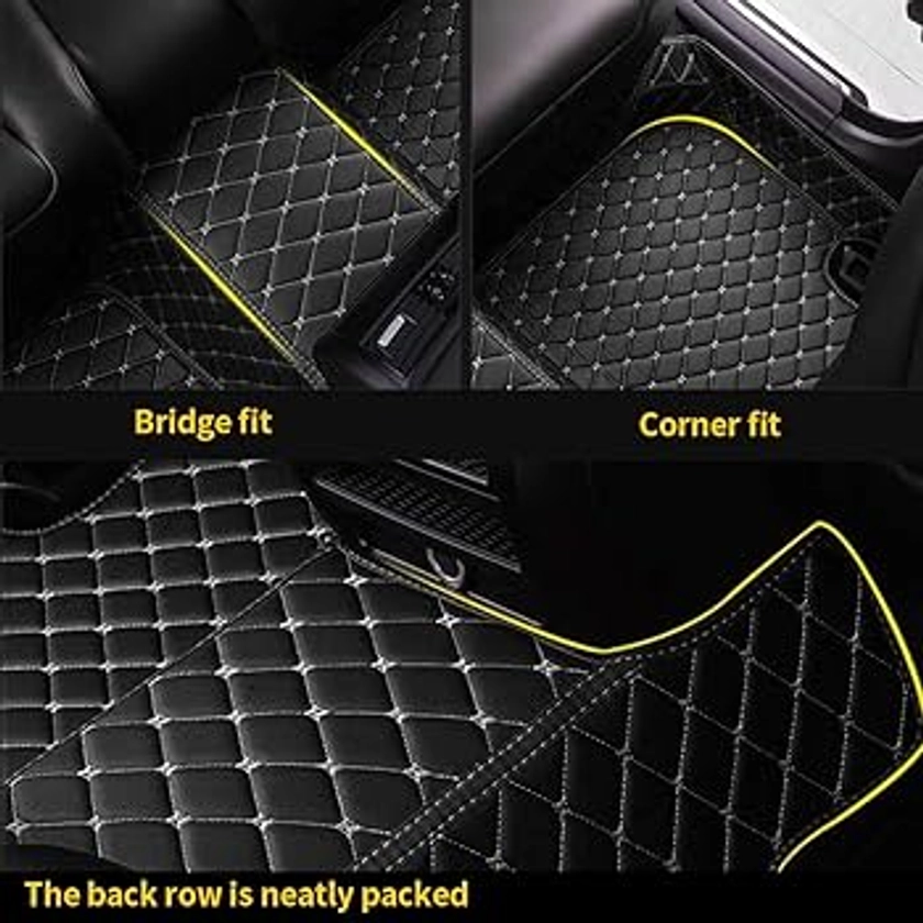 Qiaodi Custom Car Floor Mats For M I N I 2017 JCW CLUBMAN Waterproof Non-slip Leather Carpets Automotive Full Set Beige