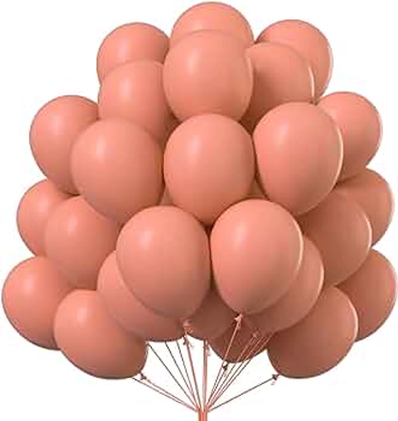 PartyWoo Blush Pink Balloons, 50 pcs 10 Inch Boho Pink Balloons, Pink Balloons for Balloon Garland or Balloon Arch as Party Decorations, Birthday Decorations, Girl Baby Shower Decorations, Pink-F01