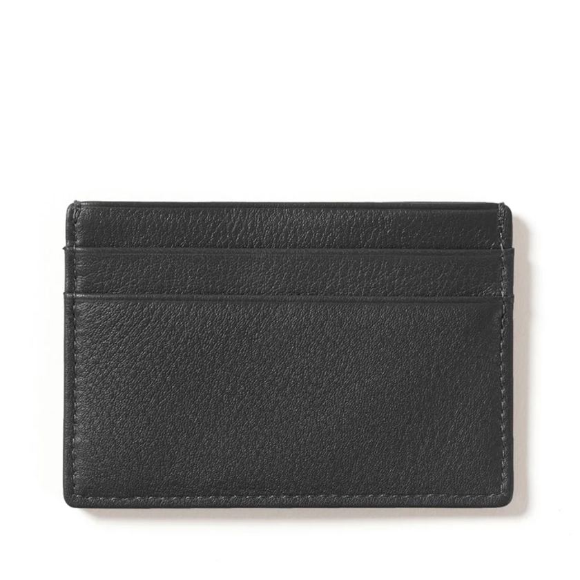 Slim Card Case | Full grain leather Black Onyx