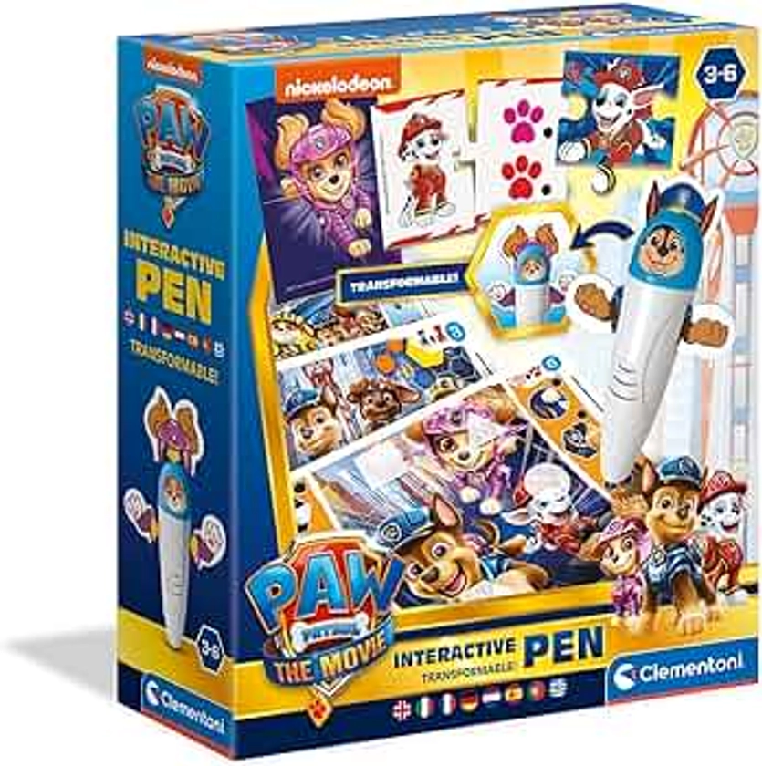 Clementoni 16354 CLEME-16354 Paw Patrol Interactive Pen, Multi-Coloured, Medium