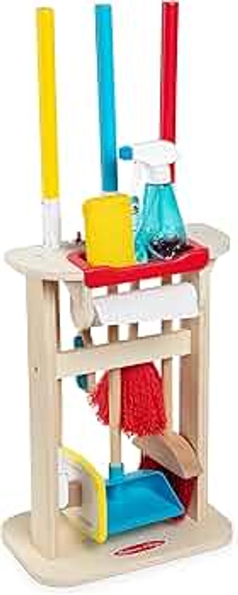 Melissa & Doug Deluxe Sparkle & Shine Cleaning Play Set (11 Pieces) - FSC Certified