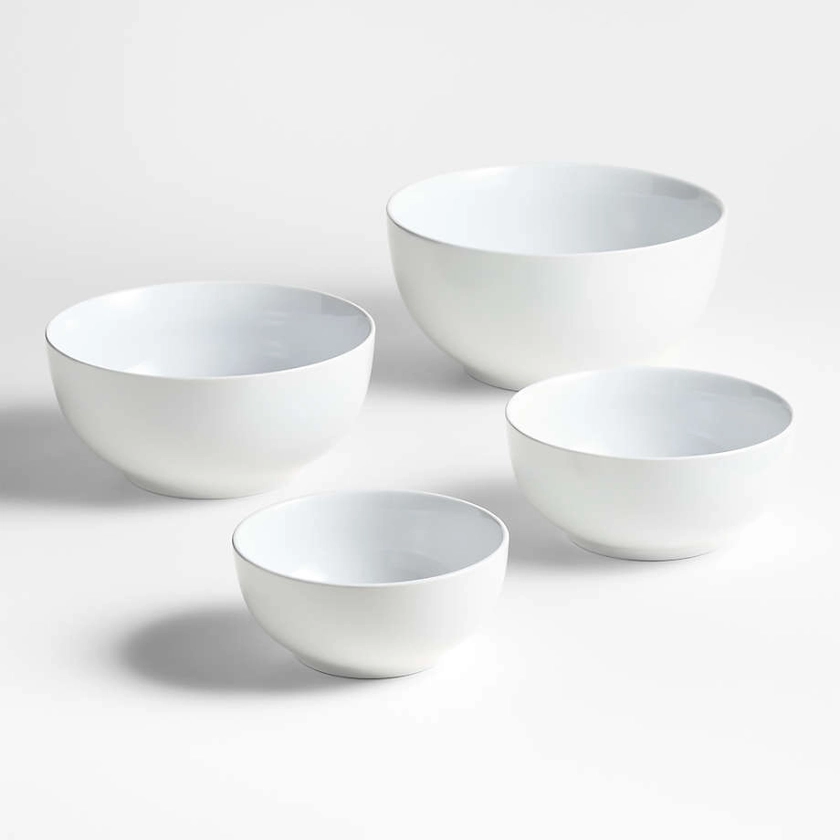 Aspen Coupe Mixing and Serving Bowls, Set of 4 + Reviews | Crate & Barrel