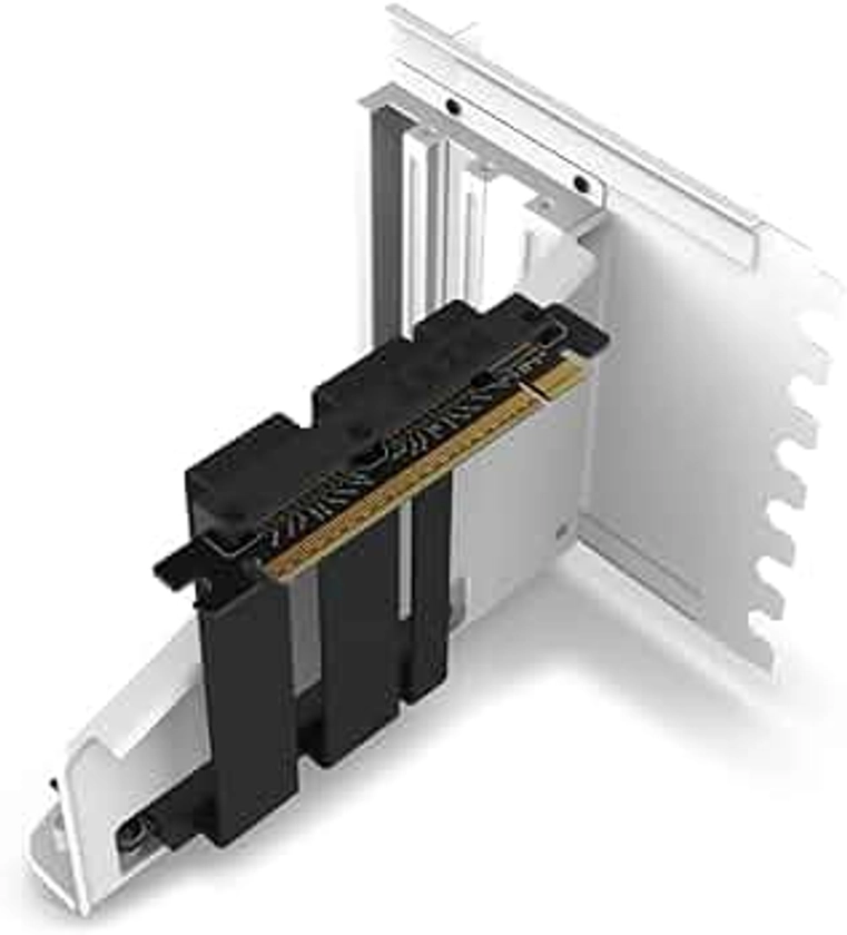 NZXT Vertical GPU Mounting Kit - AB-RH175-W1 - Câble Riser PCIe 4.0x16 175 mm - Support GPU - Support en Acier Robuste - Blanc