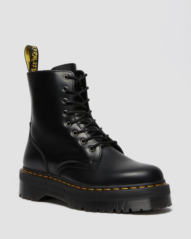 Jadon Smooth Leather Platform Boots in Black | Dr. Martens