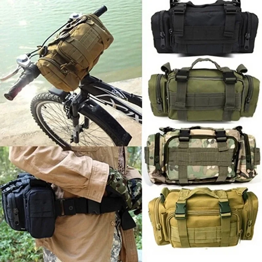 Hiking Outdoor Waist Bag 600D Waterproof Oxford Climbing Shoulder Bags Fishing Camping Pouch Bag Mochila Bolsa - AliExpress