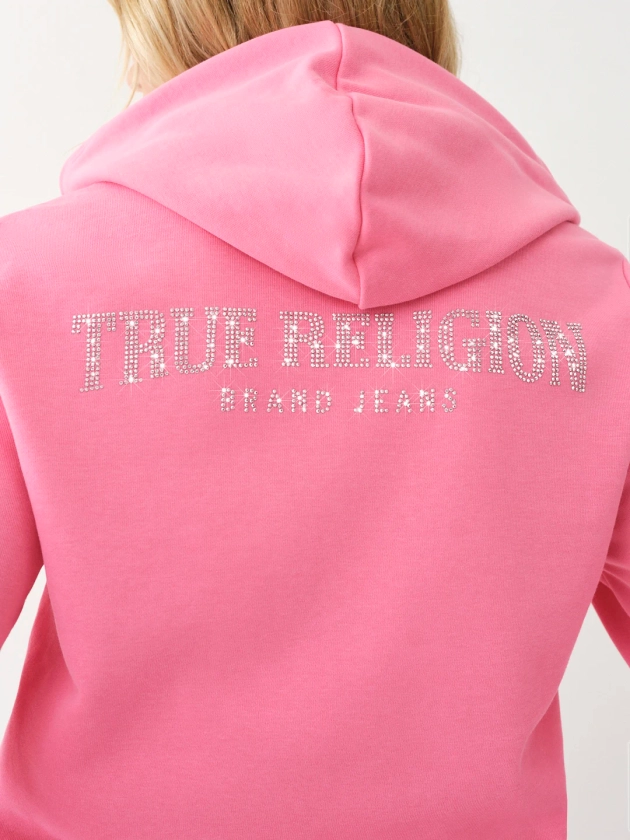 CRYSTAL FRENCH TERRY ZIP HOODIE