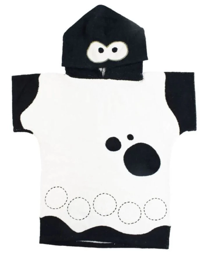 Inky Hooded Poncho Towel