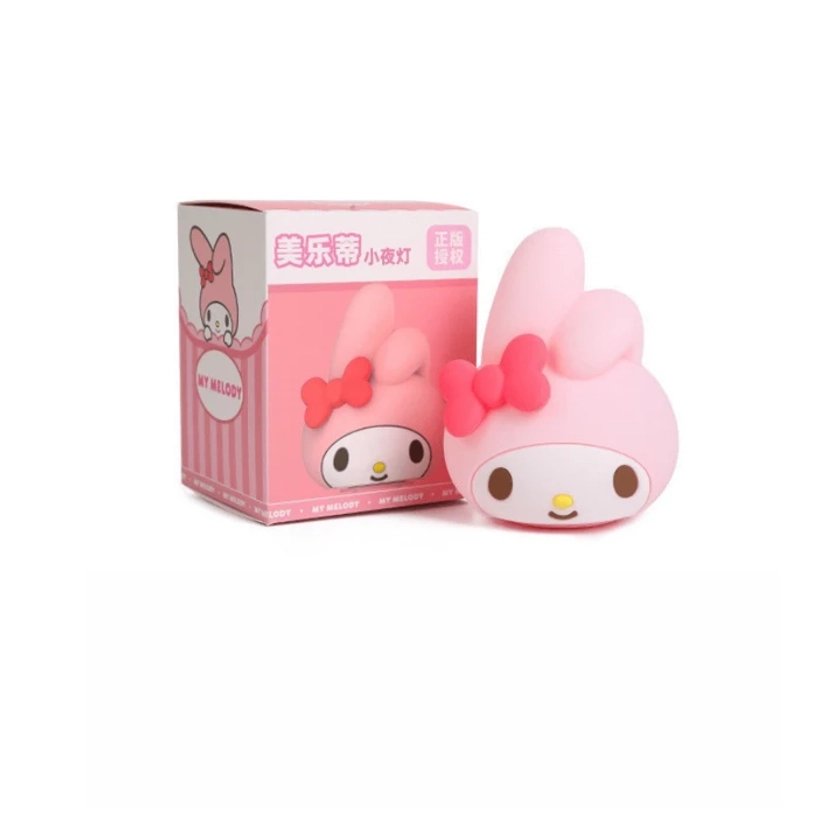 1 pièce Veilleuse style mignon Hello chat en silicone à toucher doux, s'allume au toucher, pour la décoration, la décompression, la chambre, le sommeil, les cadeaux de Noël et de fête