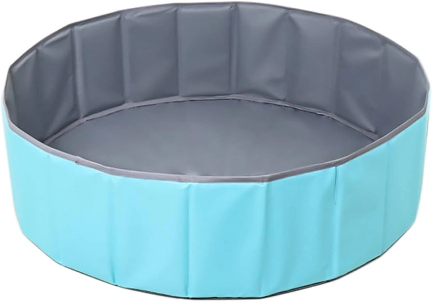 Savieva Foldable Kids Baby Ball Pit, Playhouse Playpen Ocean Ball Pool for Toddler Boys Girls, Portable Ocean Ball Pit Pool Children Game Play Toy Indoor Outdoor (80cm, Blue)