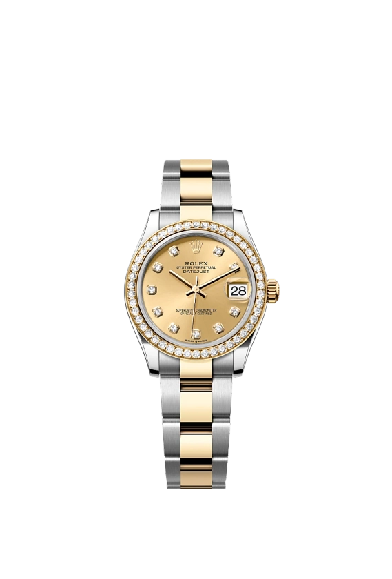 Montre Rolex Datejust 31 : acier Oystersteel et or jaune - m278383rbr-0025