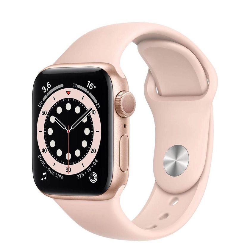 Apple Watch Series 6 (2020) GPS 44 mm - Aluminium Or - Bracelet sport Rose