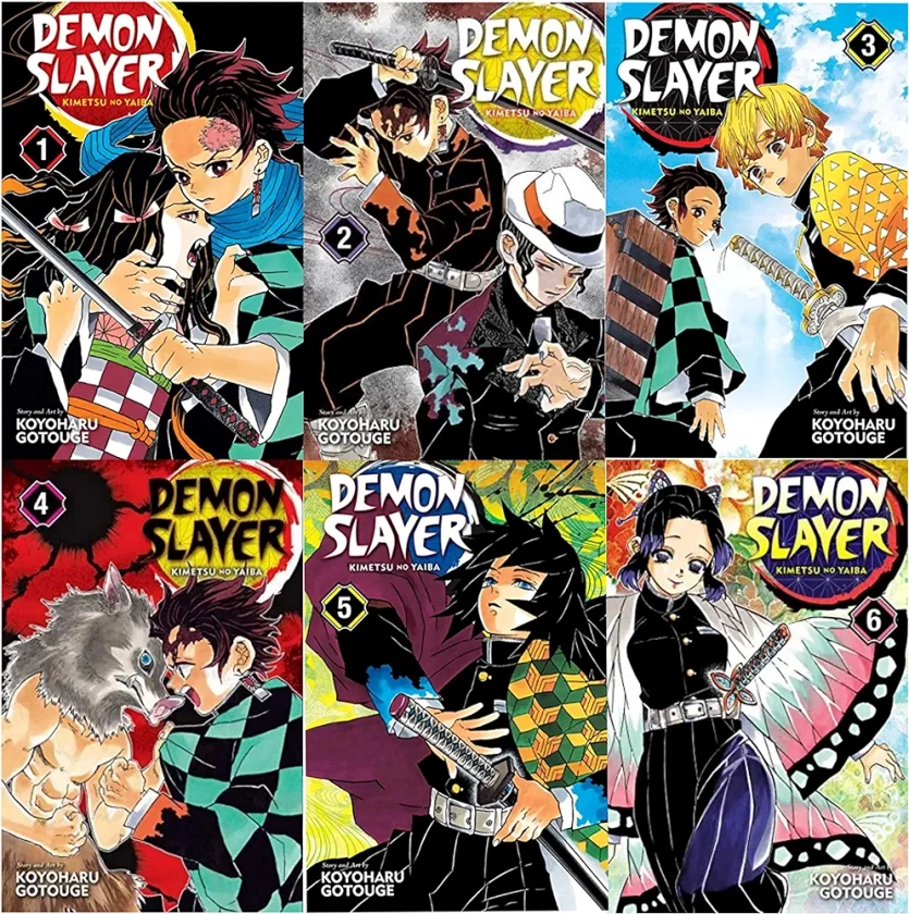 Demon Slayer Manga, Vol.1 to 6 : Koyoharu Gotouge: Amazon.in: Books