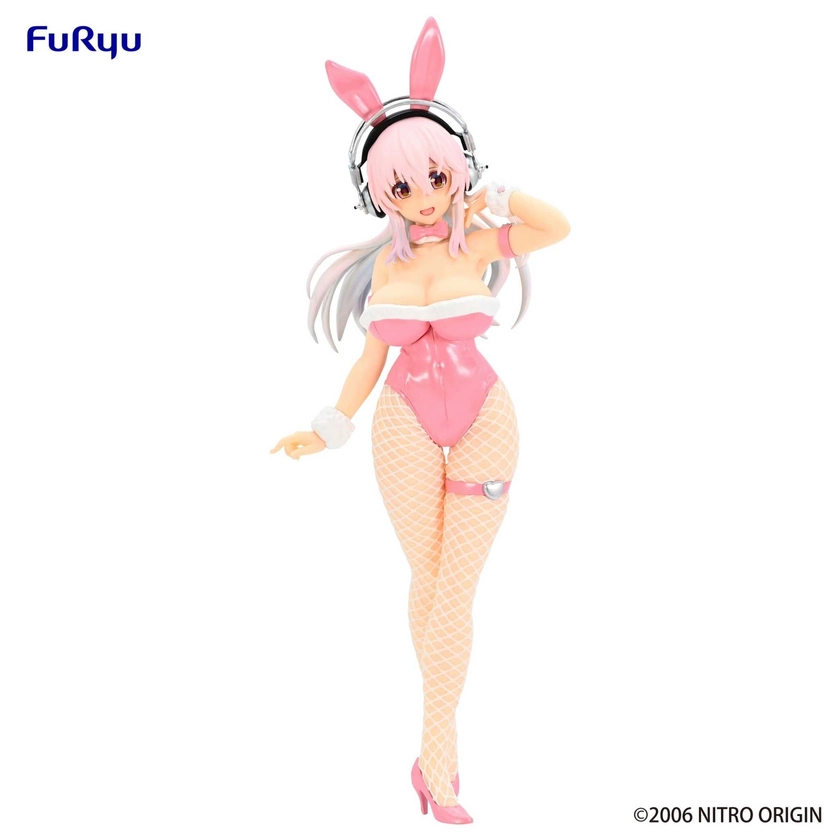 Super Sonico - BiCute Bunnies Figure Pink Version - PVC Statue - 30 cm