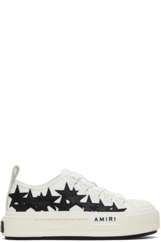 AMIRI - White & Black Stars Court Low Sneakers