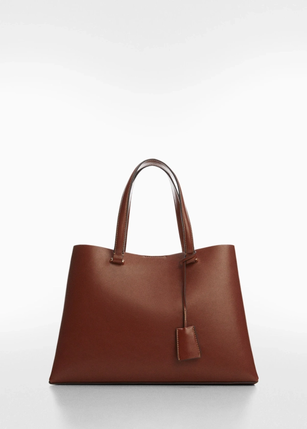 Sac cabas double compartiment - Femme | MANGO France métropolitaine