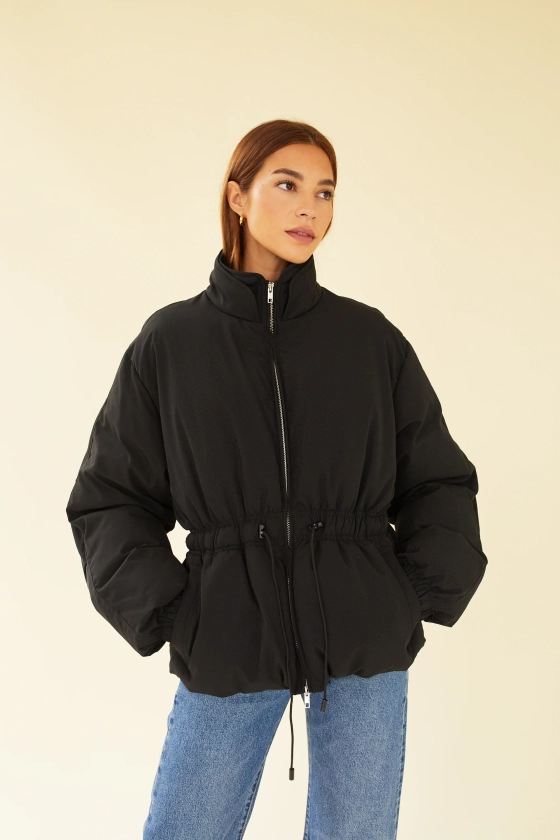 CADENCE PUFFER COAT - NOIR