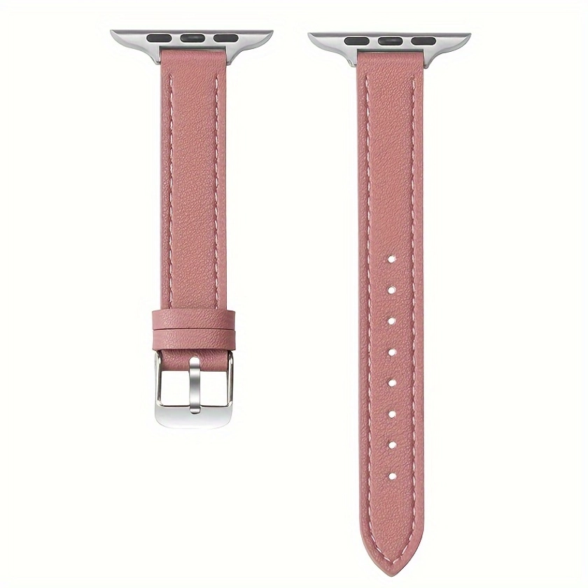 PU Leather Watch Strap For Watch 41mm 45mm 49mm 38 42 44 40mm, Business Replacement Wrist Band For IWatch Series Ultra1/2 S9 8 7 6 5 4 3 2 1, Men's Wa