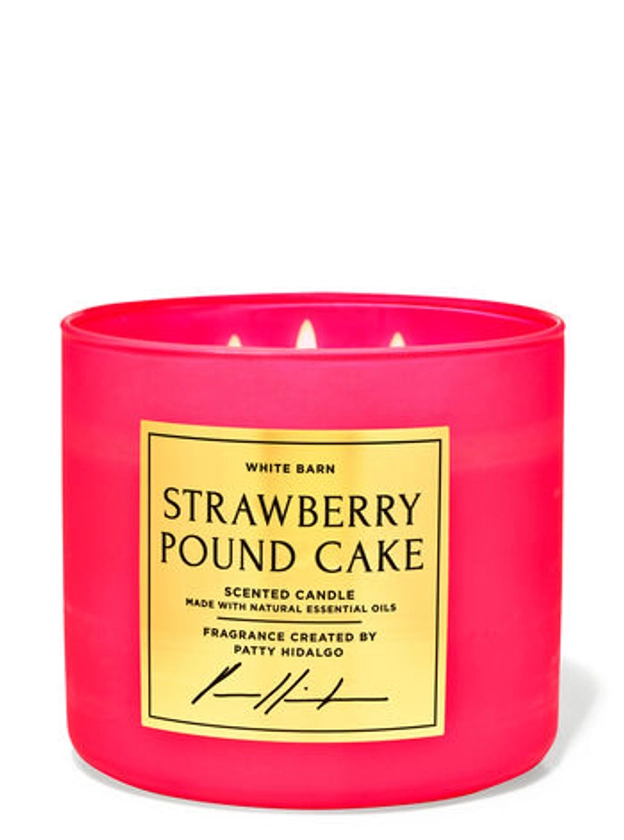 Strawberry Pound Cake 3-Wick Candle