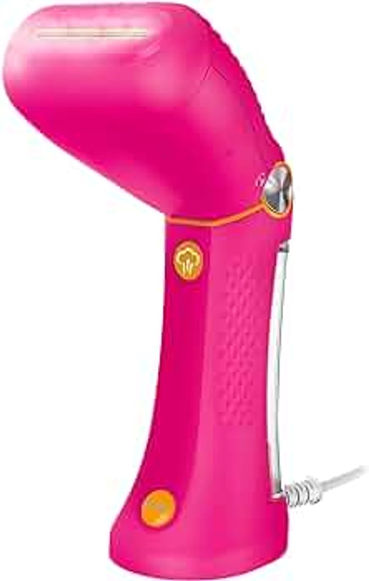 Conair Power Steam Handheld Travel Garment Steamer for Clothes with Dual Voltage for Worldwide Use, ExtremeSteam 1200W, For Home, Office and Travel, Pink - Limited Edition Color