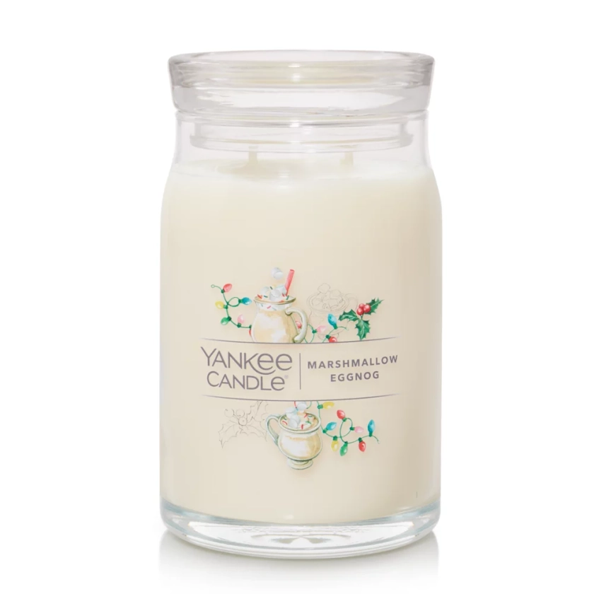 Marshmallow Eggnog Signature Large Jar Candle - Signature Large Jar Candles | Yankee Candle