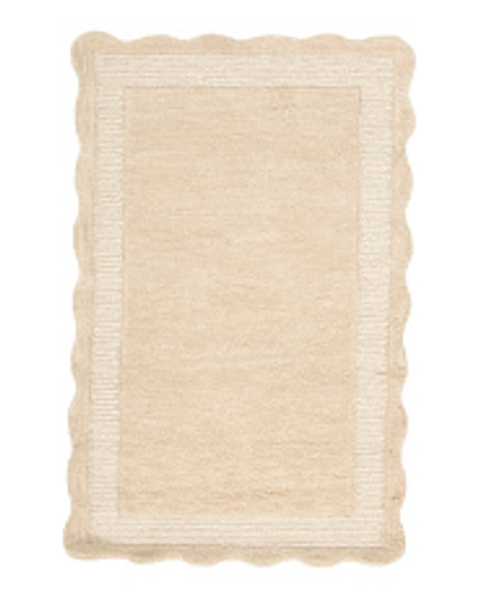 2x4 Wool Scalloped Area Rug | Home | T.J.Maxx