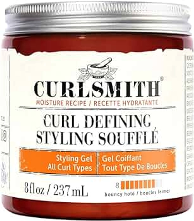 CURLSMITH - Curl Defining Styling Soufflé - Vegan Medium Hold Styling Gel for Wavy, Curly and Coily Hair (8oz)