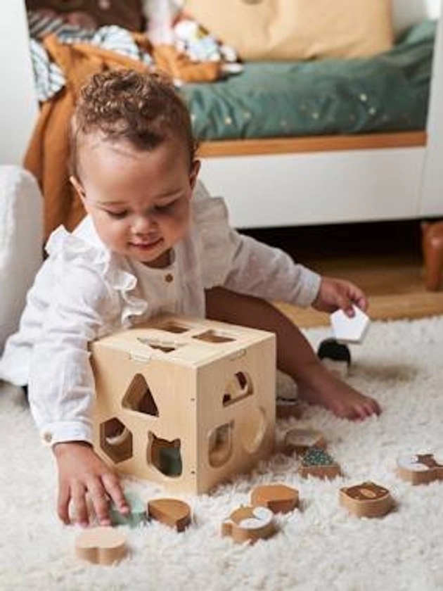 Boîte des animaux à encastrer GREEN FOREST en bois FSC® - multicolore