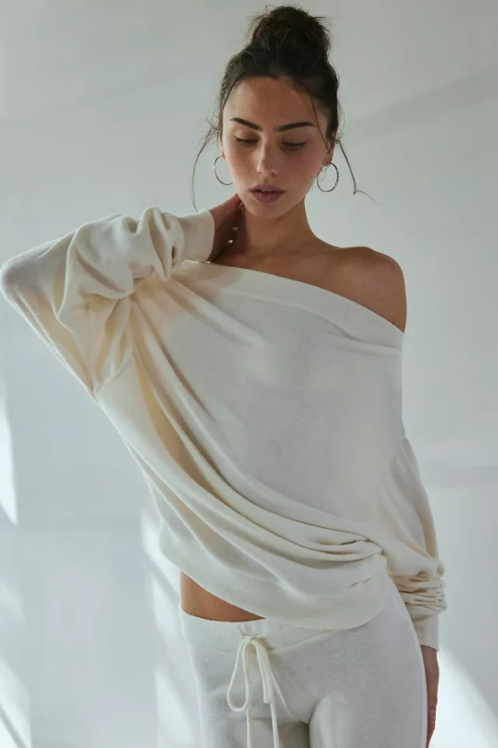 Out From Under Clarity Cozy Knit Off-The-Shoulder Top