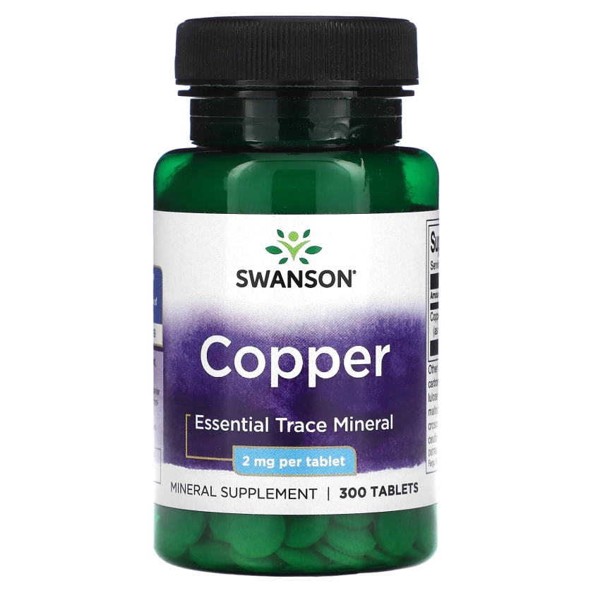 Copper, 2 mg, 300 Tablets