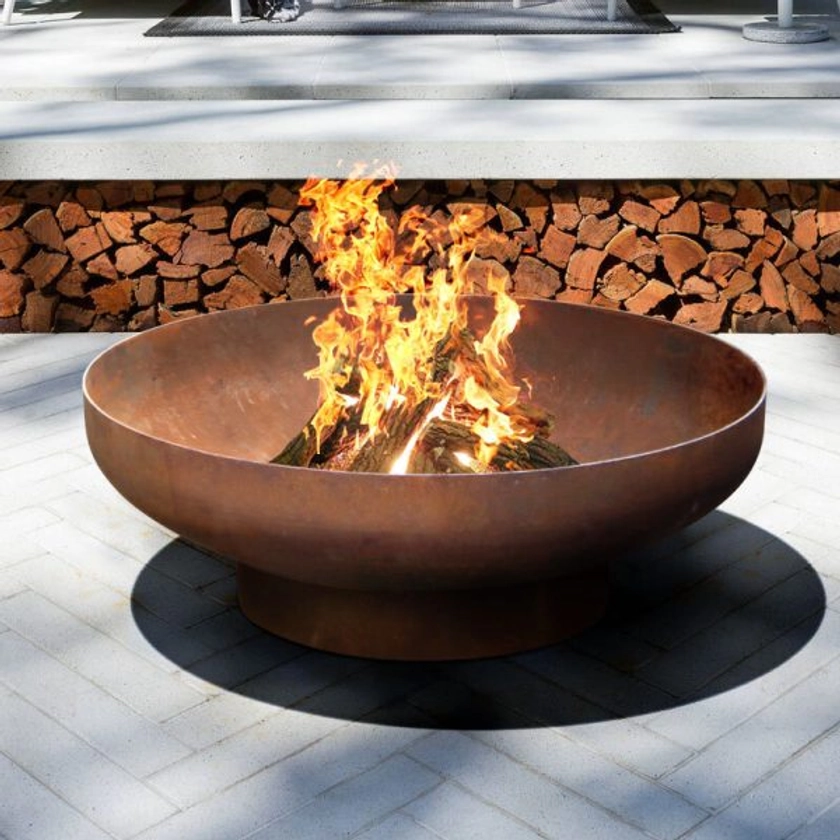 Phoenix 90cm Rust Fire Pit | Milkcan Outdoor Products