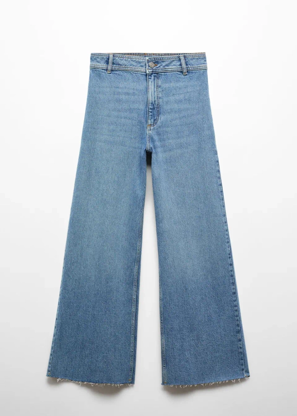 Jupe-culotte jean taille haute
