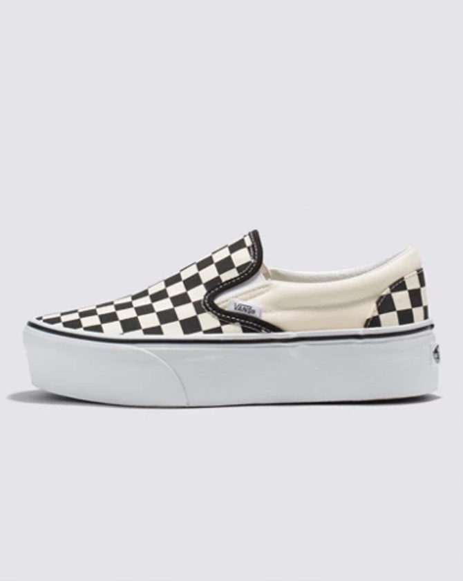 Vans | Classic Slip-On Stackform Checkerboard Black/Classic White Shoe